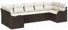 vidaXL Gartensofa-set Braun Poly-Rattan 3345848 Bild 2