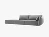 Micadoni Sofa Kaelle 4-Sitzer Links Samt Bluvel Grau Bild 2