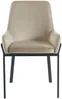 Vente-unique - CAROLONA Stuhl SamtStoff Beige - B 60,5 cm x H 85 cm x L 57 cm Bild 4