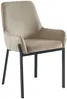 Vente-unique - CAROLONA Stuhl SamtStoff Beige - B 60,5 cm x H 85 cm x L 57 cm Bild 5