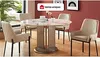 Vente-unique - CAROLONA Stuhl SamtStoff Beige - B 60,5 cm x H 85 cm x L 57 cm Bild 2