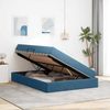 vidaXL Aufbewahrungsbett mit Matratze Dunkelblau 140 x 200 cm Samt 3399728 Bild 4
