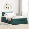 vidaXL Ottoman-Bett mit Matratze Dunkelgrün 120x200 cm Samt 3311840 Bild 3