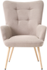 Ohrensessel VEJLE Stoff Beige Bild 5