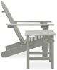 vidaXL Adirondack-Gartenstuhl mit Tisch Massivholz Tanne Grau 315920 Bild 3