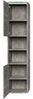 Badplaats Badezimmerschrank Paso 35 x 35 x 160 cm Beton Grau - Hoch Badschrank Mit 2 Türen Bild 2