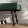 Polsterbank 100 x 36 x 45 cm in Samtoptik mit Stahlbeinen – vielseitige Sitzbank für Wohn-, Flur- und Schlafzimmer Bild 5