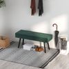 Polsterbank 100 x 36 x 45 cm in Samtoptik mit Stahlbeinen – vielseitige Sitzbank für Wohn-, Flur- und Schlafzimmer Bild 2