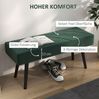 Polsterbank 100 x 36 x 45 cm in Samtoptik mit Stahlbeinen – vielseitige Sitzbank für Wohn-, Flur- und Schlafzimmer Bild 4