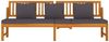 vidaxL Tagesbett mit Grauen Kissen 200x60x75 cm Massivholz Akazie 312145 Bild 4