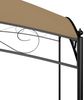 vidaXL Pavillon, Stahl / Polyester taupe, 3 x 3 x 2,65 m, 180 g/m² Bild 4