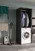 Waschmaschinenschrank (B/H/T: 66x195x60 cm) in anthrazit Nachbildung Bild 5