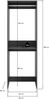 Waschmaschinenschrank (B/H/T: 66x195x60 cm) in anthrazit Nachbildung Bild 3
