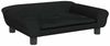 Hundebett Samt, Massivholz, Polyester, Schwarz, 70 x 48 x 22 cm Bild 2