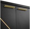 Merax Sideboard mit verstellbaren Regalböden & Kippsicherung (1 St), Anrichte Lowboard Kommode mit 4 Türen & Metallfüßen, Breit: 150cm Bild 3