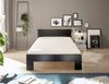 CANNES Futonbett 120x200 cm - Minimalistisches Jugendzimmer Bett in Schwarz - 125 x 71 x 204 cm (B/H/T) Bild 2