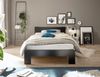 CANNES Futonbett 120x200 cm - Minimalistisches Jugendzimmer Bett in Schwarz - 125 x 71 x 204 cm (B/H/T) Bild 3