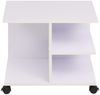 vidaXL Beistelltisch mit Rollen 50×35×42 cm Weiß 245724 Bild 2