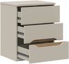 Nachtkommode >EDWAL< 3 Schübe, Sand / Mauvelle Eiche - 50,4x63,5x41,5cm (BxHxT) Bild 5