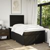vidaXL Boxspringbett mit Matratze Schwarz 120x190 cm Stoff 3293514 Bild 5
