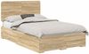 vidaXL Bettrahmen mit Kopfteil Sonoma-Eiche 120 x 200 cm Holzwerkstoff 3412803 Bild 2