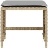 vidaXL Gartenhocker Kissen 4Stk. Beigemischung 41x41x36 cm Poly Rattan 365054 Bild 5