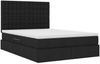 vidaXL Aufbewahrungsbett mit Matratze Schwarz 140 x 190 cm Stoff 3371906 Bild 5