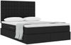 vidaXL Aufbewahrungsbett mit Matratze Schwarz 140 x 190 cm Stoff 3371906 Bild 3