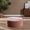 Bronx71 Hocker Chloe rund Chenille rosa ø100 cm Bild 2