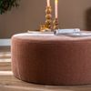 Bronx71 Hocker Chloe rund Chenille rosa ø100 cm Bild 5