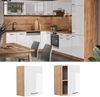 Vicco Küchenschrank Küchenzeile R-Line, Weiß Hochglanz, Hängeschrank 45 cm Bild 2