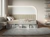 Selsey 'Ventrio' Jugendbett linksseitig mit Regalen, Easy-Clean-Samtbezug, graubeige, 90x200 cm Bild 2