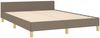 vidaXL Bettgestell ohne Matratze Taupe 140x190 cm Stoff 3125053 Bild 5