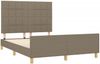 vidaXL Bettgestell ohne Matratze Taupe 140x190 cm Stoff 3125053 Bild 4
