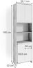 Badschrank Maris Beton 56.1 x 190 cm Vicco Bild 3