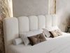 GRAINGOLD Cloud Boxspringbett 180x200, Bett mit Bettkasten, Velour-Stoff, mit Kopfteil, Beige Bild 4