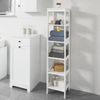 SoBuy BZR14-W Badezimmer-Hochschrank, MDF, Lackiert, Weiß, 30 x 139 x 30 cm Bild 4