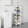 SoBuy BZR14-W Badezimmer-Hochschrank, MDF, Lackiert, Weiß, 30 x 139 x 30 cm Bild 2