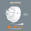 Brandson LED Nachtlicht Nachtlampe mit Zwischenstecker & auswählbaren Farben - Weiß/Grün/Blau, Integrierter Helligkeitssensor und Dämmerungssensor, 230 V AC, 50 Hz Bild 2
