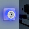 Brandson LED Nachtlicht Nachtlampe mit Zwischenstecker & auswählbaren Farben - Weiß/Grün/Blau, Integrierter Helligkeitssensor und Dämmerungssensor, 230 V AC, 50 Hz Bild 3