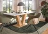 Esstisch Home-X in weiß und Eiche ausziehbar 150 - 190 cm Bild 2