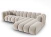 Micadoni Modulares Ecksofa Lupine 4-Sitzer Rechts Samtstoff Salvador Beige Bild 3