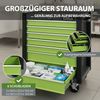 Werkstattwagen "Trutzi" abschließbar 6 Schubladen 78 x 64 cm Kantenschutzleisten Rollcontainer grün Bild 5