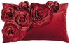 PAD Dekoobjekt Kissenhülle Samt Floral Rot (30x50cm) Bild 3