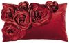 PAD Dekoobjekt Kissenhülle Samt Floral Rot (30x50cm) Bild 2