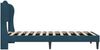 vidaXL Bettrahmen mit Kopfteil Blau 100 x 200 cm Samt 42027904 Bild 5