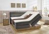 Jockenhöfer 'Nika Max' Boxspringbett, 180x200 cm, Chenille Dunkelgrau Bild 2