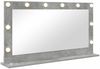 vidaXL Waschtischspiegel Rechtwinklig Beton Grau 100 x 55 x 18 cm 868304 Bild 2