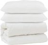 vidaXL Bettdecke mit Kissen 3 pcs Weiß Mikrofaser 3378134 Bild 2