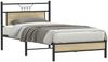 vidaXL Bettgestell ohne Matratze Sonoma-Eiche 100x200 cm Holzwerkstoff 4106939 Bild 3
